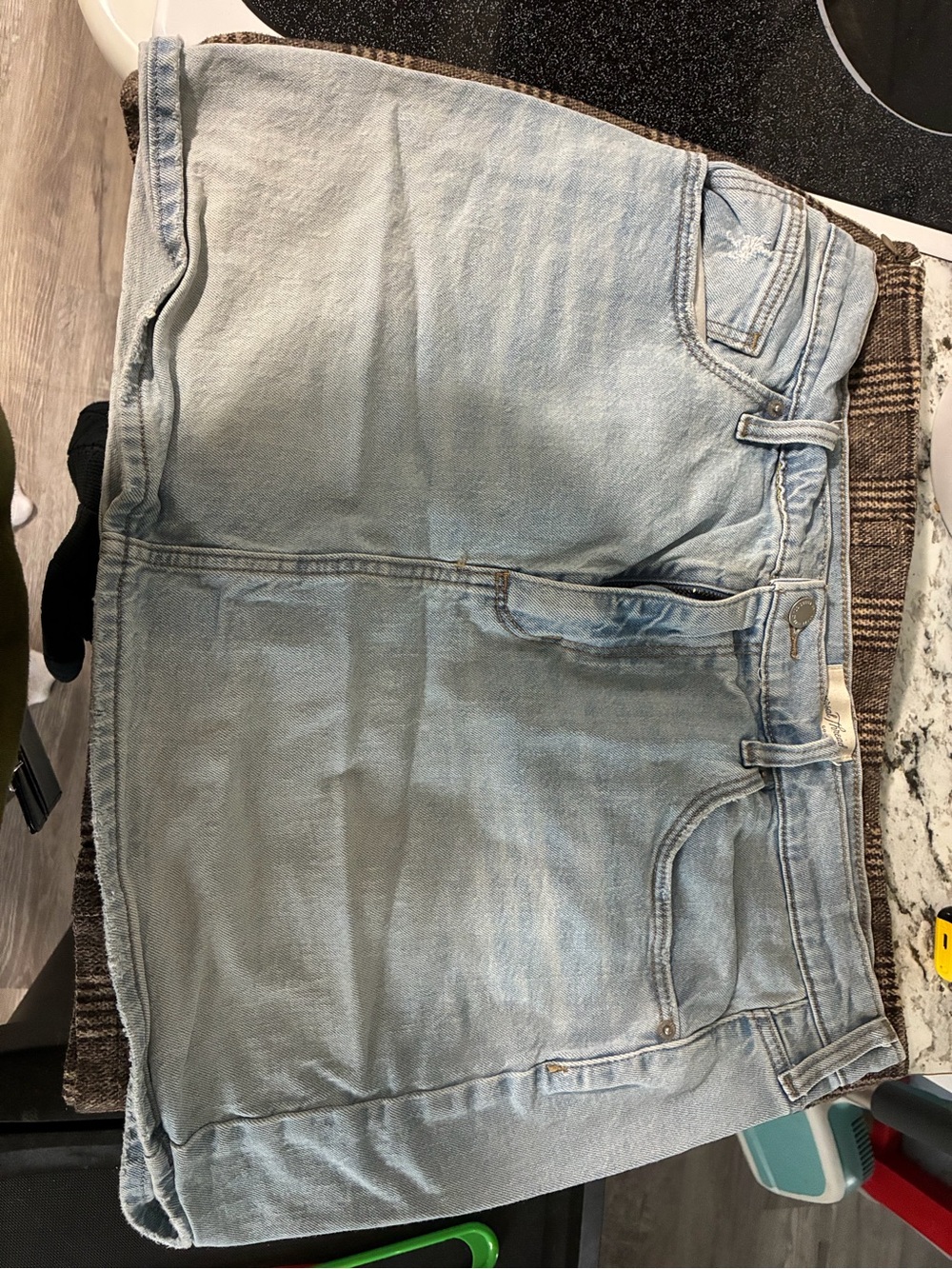 Light Wash Denim Skirt